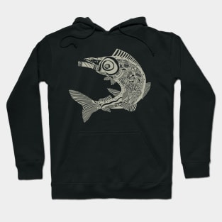 Smokin’ Salmon - Grey ink Hoodie